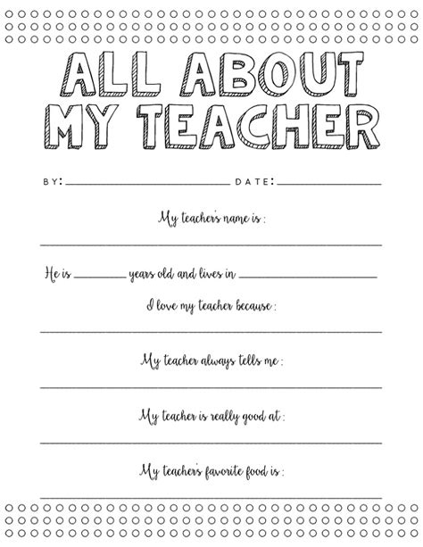 Free Printables For Teachers Activity Shelter