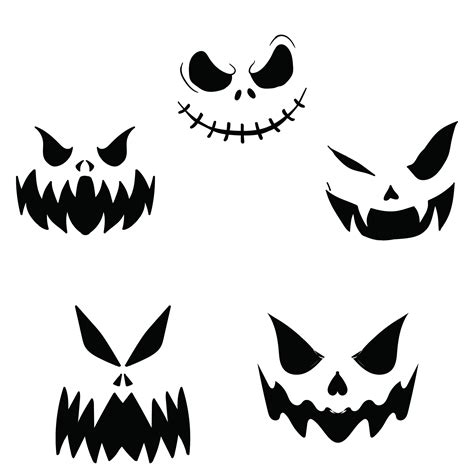 Free Pumpkin Stencil Printable Designs for Halloween