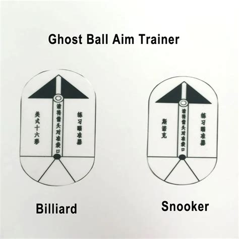 Free Shipp 2Pcs Set New Billiards Pool Ghost Ball Aim Trainer Snooker Ghost Ball Aim Trainers