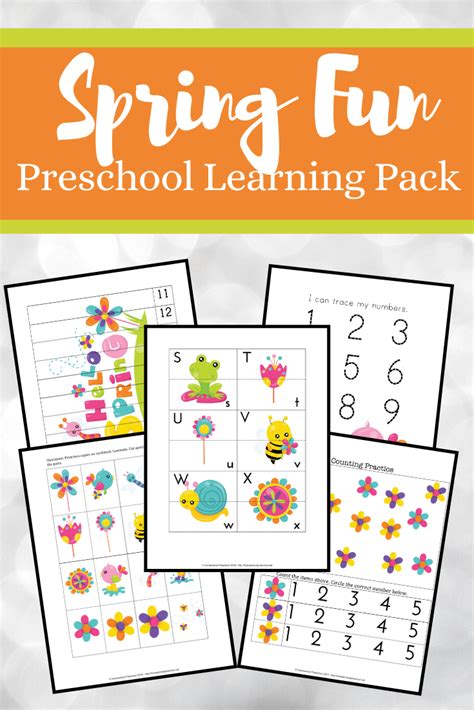 Free Spring Printables Pack For Preschool Instant Download Best