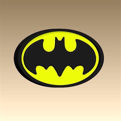 Free Stl File Batman Logo 3D Printer Design To Download Cults