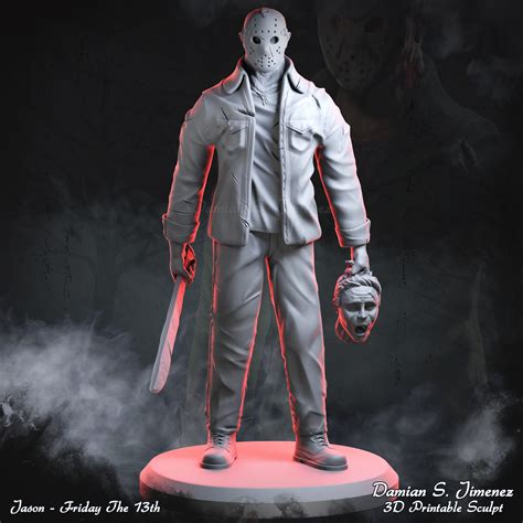 Free Stl File Jason Mask Friday The 13Th Film 3D Print Object To