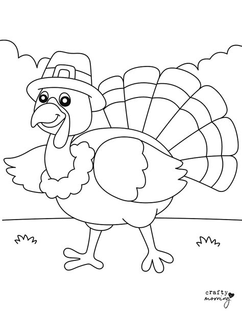 Free Turkey Coloring Pages To Print Crafty Morning