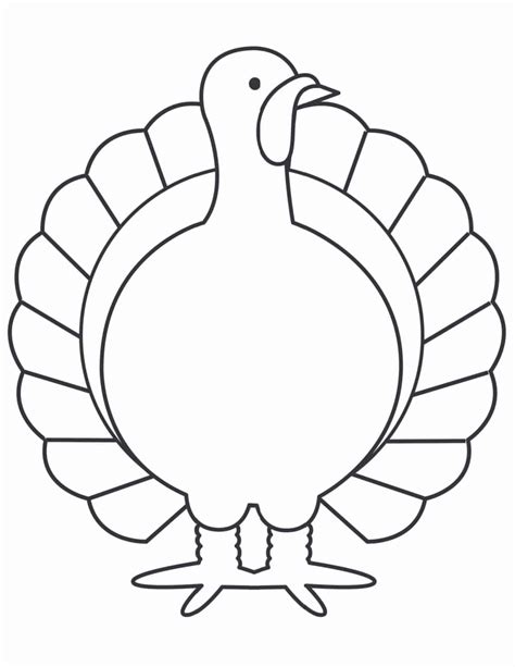 Free Turkey Printable Template for Thanksgiving Fun