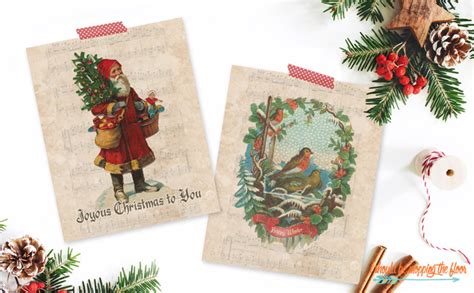 Free Vintage Christmas Printables I Should Be Mopping The Floor