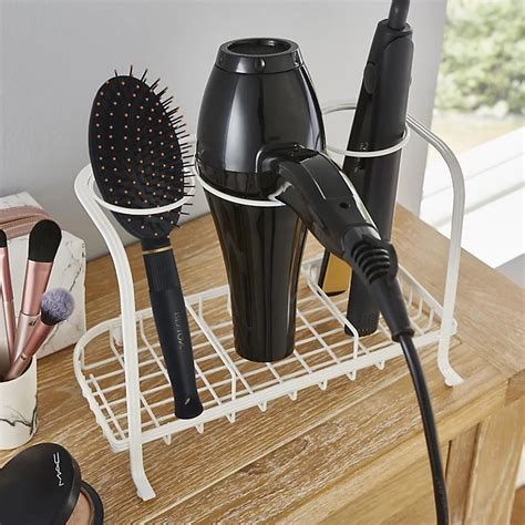 Freestanding Hair Dryer Straighteners Holder Storage Stand Cable Tidy