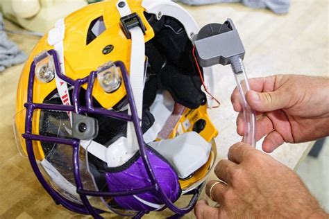 Fresh Faced Inside The Creation Of Lsu S Game Changing Helmet Technology The Athletic