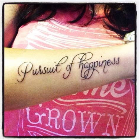 Fresh Ink Pursuit Of Happiness Done At Rock Ruthless Tattoo