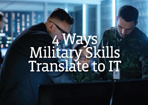 From Dod To Ios 4 Military Skills To Put On Your It Resume