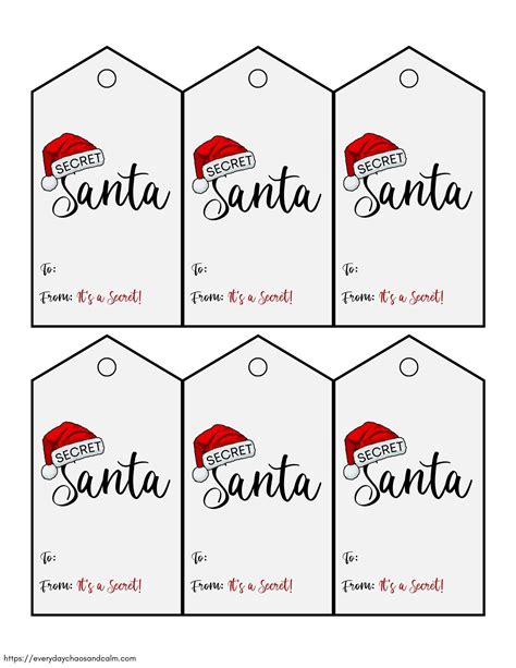 From Santa Gift Tags Free Printable Simple Mom Review