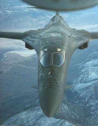 Frontal View B1b Bomber Flight Kc135 Editorial Stock Photo Stock