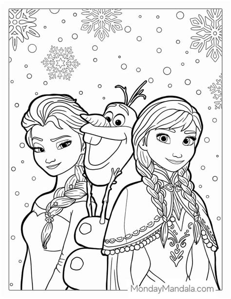 Frozen Coloring Pages to Print for Free Fun