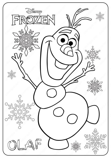 7 Frozen Coloring Sheets to Print Now