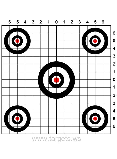 Full Size Printable Targets For Sighting In A Rifle Printable Word