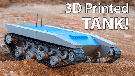 Fully 3D Printed Tank Tracked Robot Platform Youtube