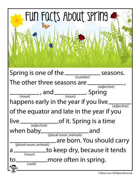 Fun Facts About Spring Woo Jr Kids Activities Children S Publishing