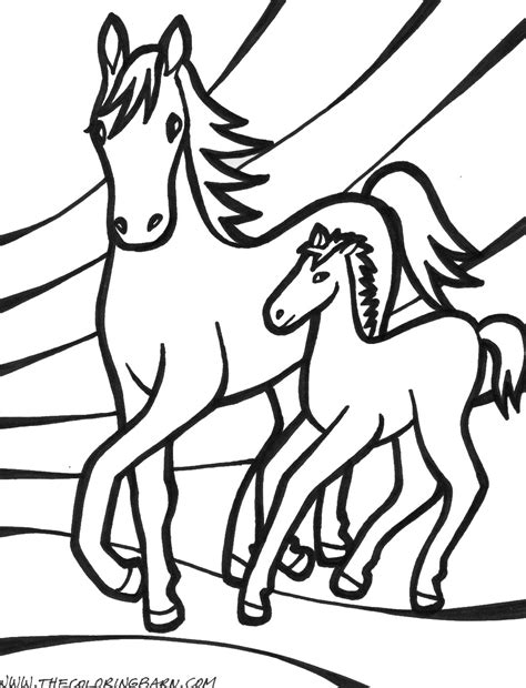 Fun Horse Coloring Pages For Your Kids Printable