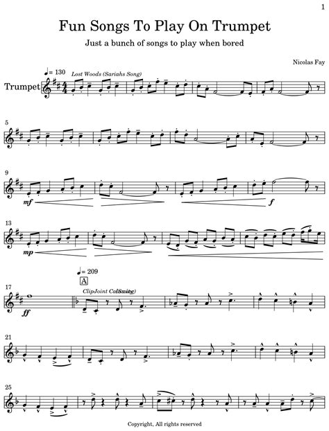 Fun Trumpet Songs To Play On Your Trumpet My Best Trumpet