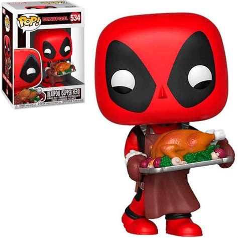 Funko Pop Bobble Vinyle Marvel Holiday Deadpool Figurine De Collection 43337 Multicolore