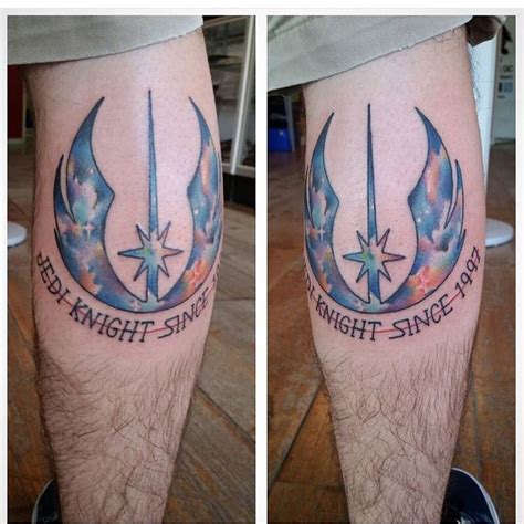 Galaxy Style Jedi Symbol Star Wars Tattoo Not My Picture Or Tattoo