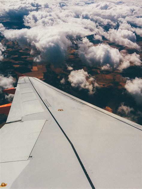 Gambar Sayap Awan Langit Penerbangan Pesawat Terbang Kendaraan