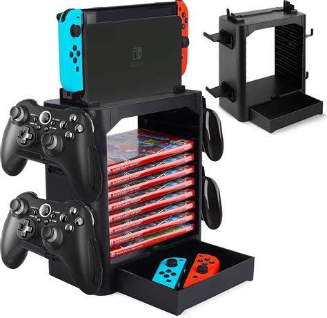 Game Storage Tower For Switch Game Holder Game Disk Rack And Controller Organizer Compatible With Switch And Accessories Electronics Temu Temu