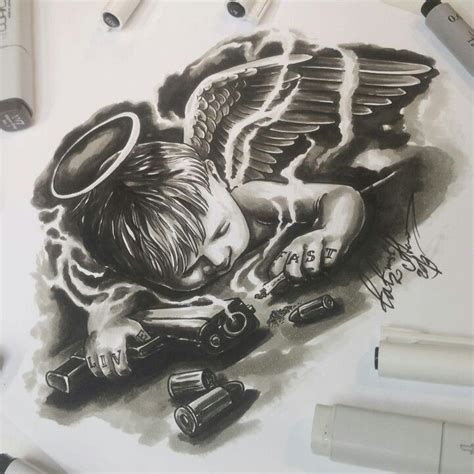 Gangster Angel Tattoo Designs Printable Kids Entertainment