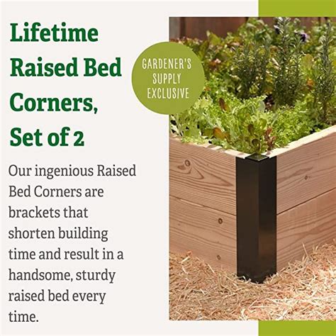 Gardeners Supply Company Raised Garden Bed Lifetime Corner Sturdy