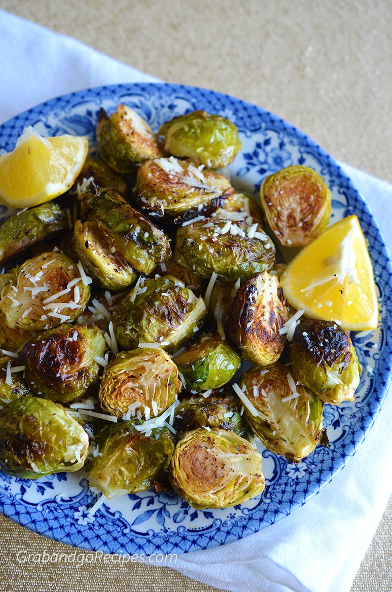 Garlic Lemon Roasted Brussels Sprouts Roasted Brussel Sprouts