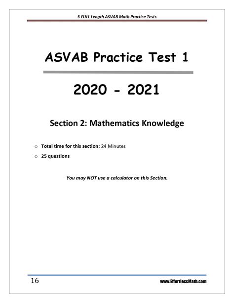 General Science Free Printable Asvab Practice Test 2 Pdf Course Hero