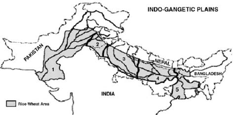 Generalized Map Of The Indo Gangetic Plains Indicating Homoge Nous