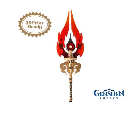 Genshin Impact Staff Of Homa 3D Model 3D Model 3D Printable Cgtrader