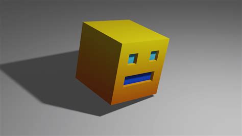 Geometry Dash 3D Rendered By Me R Geometrydash