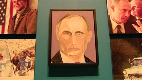 George W Bush Exhibits His Paintings Of World Leaders Bbc News