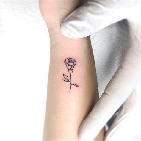 Get 33 Meaningful Simple Small Rose Tattoo Designs