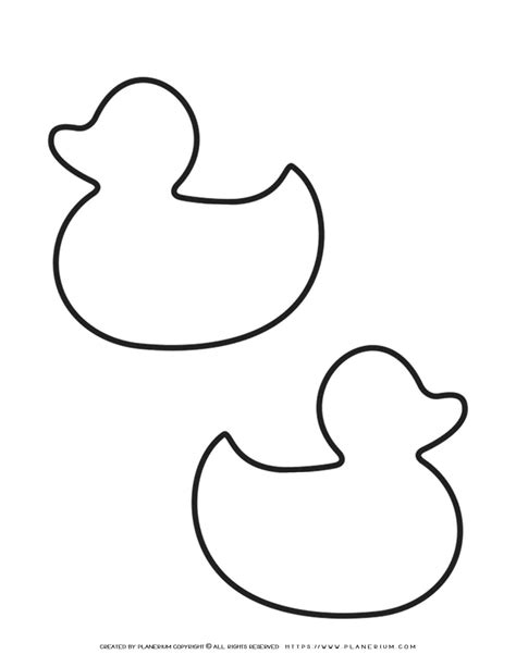 Get The Best Free Duck Outline Templates For Arts Crafts