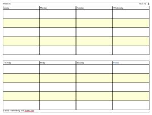 Get The Calendar Template To Increase Your Productivity And Ingenuity