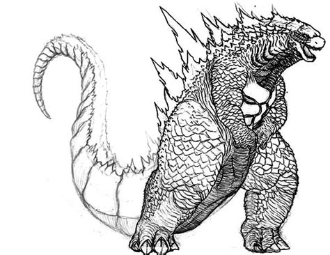 Get This Printable Image Of Godzilla Coloring Pages Upiui