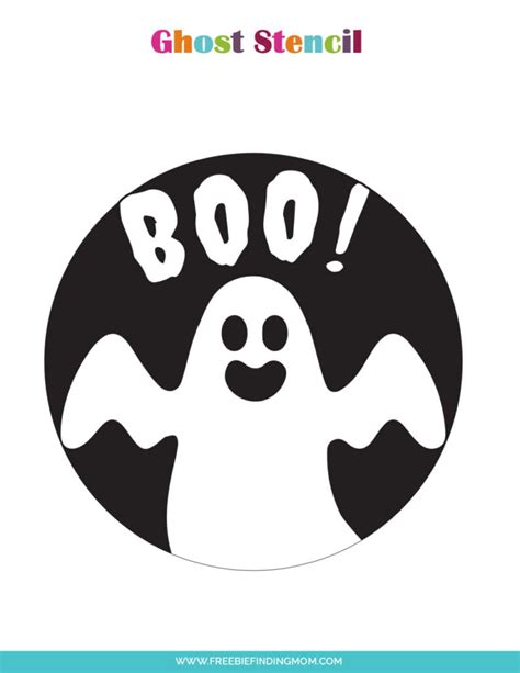 Spooky Ghost Stencil Designs for Free Printable Fun