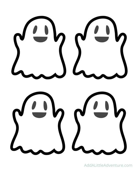 5 Printable Ghost Templates