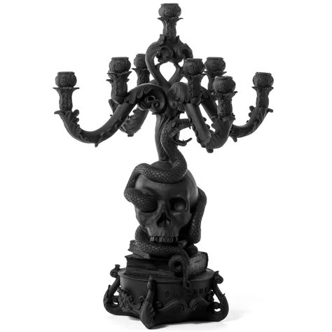 Giant Burlesque Skull Candle Holder By Seletti Sel 14873 Ner