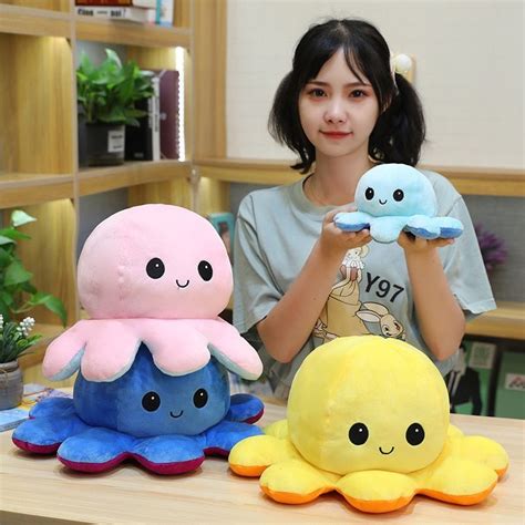 Giant Reversible Octopus Plush Bigger Octoplushie 30Cm 40Cm