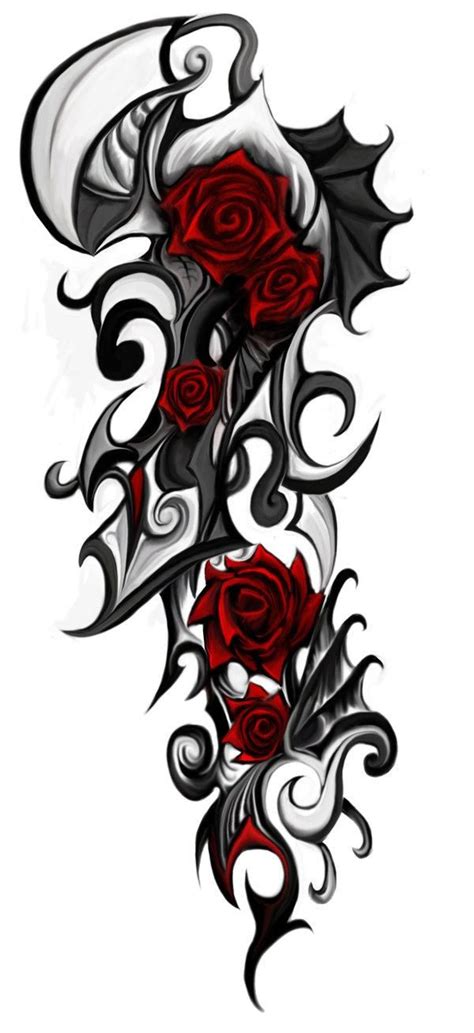 Gigloqic Tribal Rose Tattoo Designs