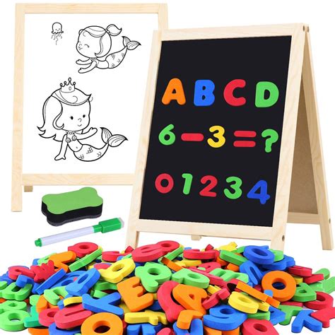 Ginmic Magnetic Letters And Numbers With Easel For Kids Toddlers