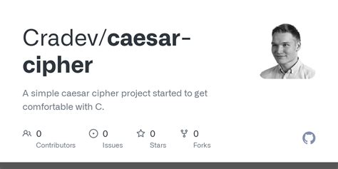 Github Cradev Caesar Cipher A Simple Caesar Cipher Project Started