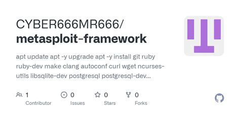 Github Cyber666mr666 Metasploit Framework Apt Update Apt Y Upgrade