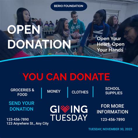 Giving Tuesday Flyer Template Postermywall