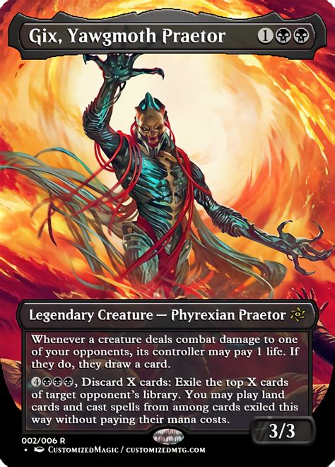 Gix Yawgmoth Praetor Magic The Gathering Proxy Cards