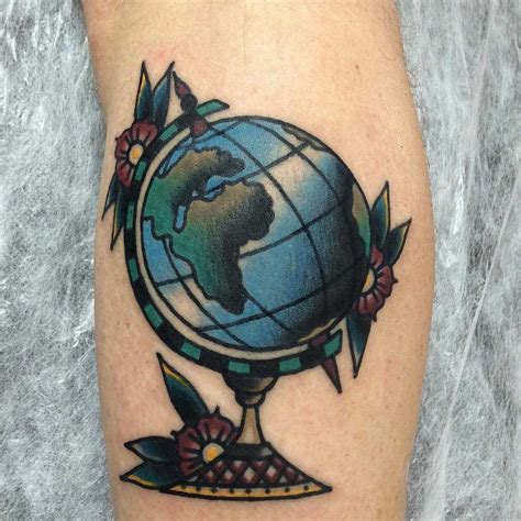 Globe Tattoo Designs for Adventurous Travelers