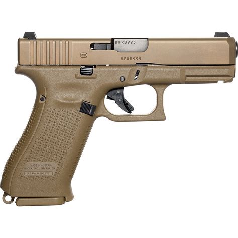 Glock 19 G19x Gen5 Ns 9Mm Compact 17 Round Pistol Academy